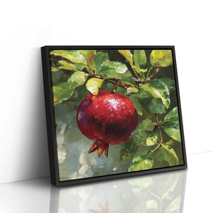 Pomegranate Branch - Floating Frame